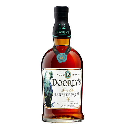 四方朗姆酒 巴巴多斯进口洋酒朗姆酒烘焙 黑朗姆 白朗姆莫吉托调酒基 四方多莉12年朗姆酒 700mL 1瓶
