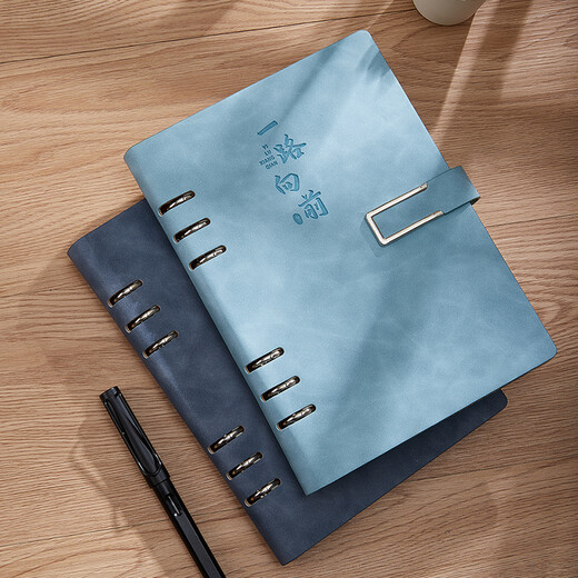 Tengxiong Loose Leaf Notebook Simple Valor U Botón en forma de U cuaderno Registro extraíble y espeso Registro Caja de regalo de recuerdo Juego de regalo de regalo práctico