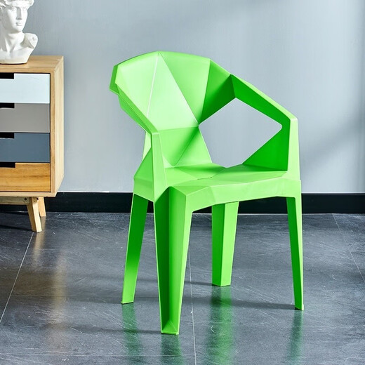 BEYZK plastic backrest chair diamond chair household food stall outdoor dining table and chairs night market stall midnight snack thickened stool Xiaohong brown extra thick load-bearing 650Jin [Jin equals 0.5kg] starting from 4 pieces