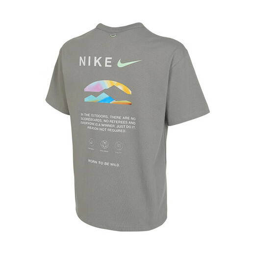 Nike YY Shengdao 2024 Sommer-Herrenmode, komfortable und ungezwungene Sport-Kurzärmel-Pullover HF6172-053 S