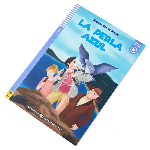 预售 西班牙语原版分级读物 ELI Teen Readers Spanish A2 La perla azul 蓝珍珠 含音频 西班牙文 小语种小说阅读