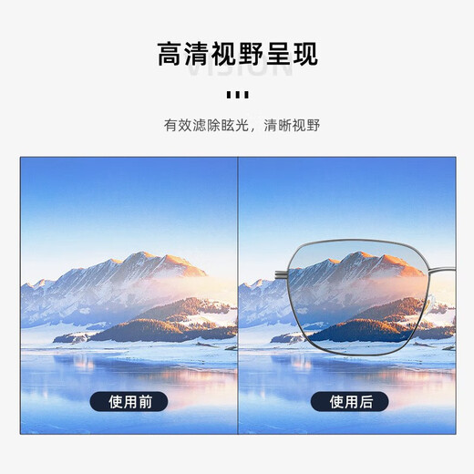 MITHAOL KUSC偏光太阳镜女防紫外线2025新款 时尚出游墨镜女高级感显脸小 黑框灰片（偏光）