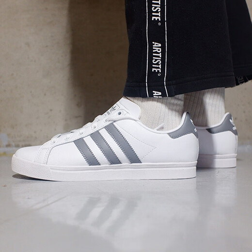 阿迪达斯 （adidas）男鞋女鞋春季新款运动鞋三叶草经典低帮板鞋小白鞋时尚休闲鞋 EE6196 36