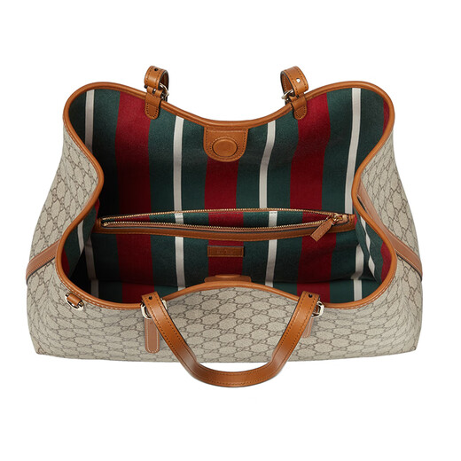 Gucci (Gucci) mittelbrauner Frauen mit mittlerer Leinwand, die Magnetische Schluckschübeltasche mittelschwere Leinwand 815213FAD6L9758 Chinesischer Valentinstag Geschenk 38x25x15cm