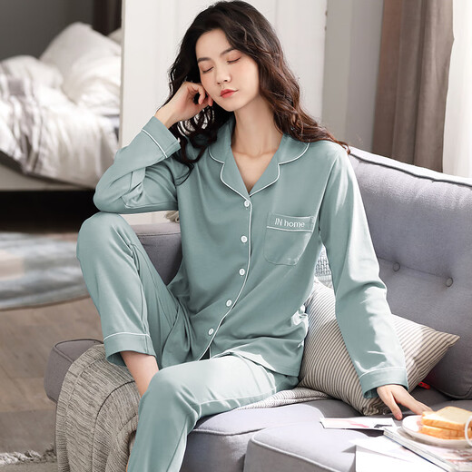 ZHIDOUDOU揭阳睡衣广州产地睡衣女ins风秋冬季2024年新款网红大码 x9901 M (80-100斤)