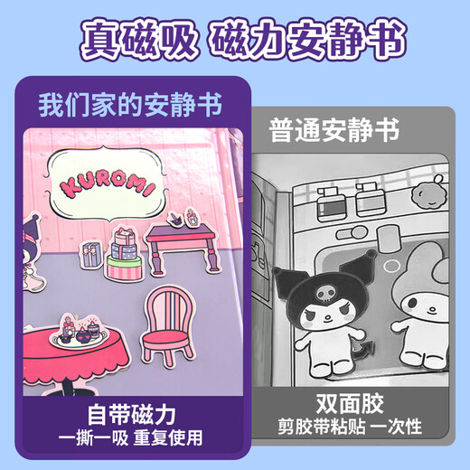 Livre magnétique magnétique de première classe Autocollant magnétique autocollants pour enfants House Play House Toy Girl Cutout Cartoon Cartoon Sanri