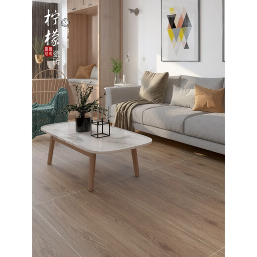 Huilide Vollkeramik Holzkornfliesen 600x1200 Imitation Bodenfliesen Nordisch B & B Wohnzimmer Keramik Schieberbodenfliesen Große Spezifikationen Steine 5 Kisten WK12611