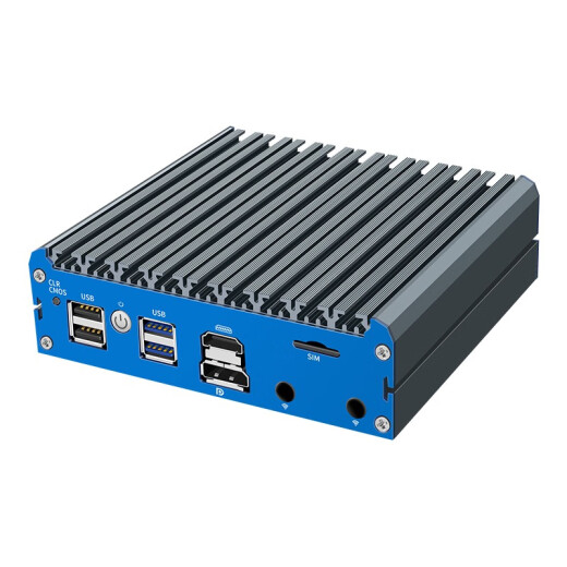 倍控G48 N5105多网口四核软路由嵌入式工业电脑物联网主机X86开发板准系统4G通信SIM卡槽n6210 16G内存+256G固态 G48蓝色面板-N5105四网卡i226