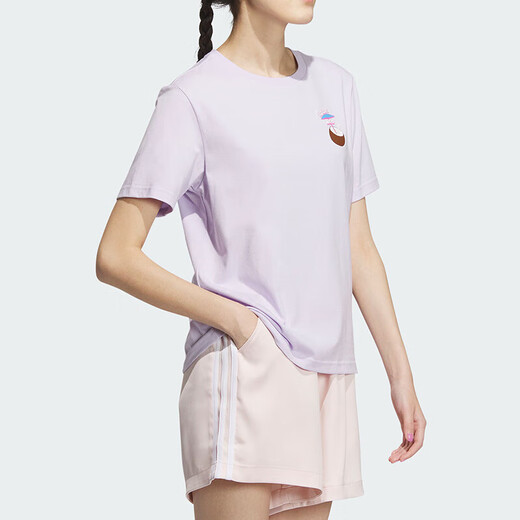 阿迪达斯 （adidas）NEO短袖女装夏季健身训练运动服休闲透气圆领T恤 IP3880 L