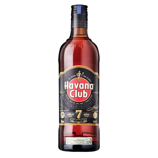 哈瓦纳俱乐部Havanaclub哈瓦那俱乐部3年/7年陈酿朗姆酒莫吉托 DIY鸡尾酒 哈瓦纳俱乐部7年 700mL 1瓶 单瓶装