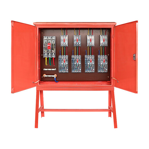 Niedun building decoration construction site temporary primary, secondary and tertiary electrical box main distribution box complete set 380V standard maroon