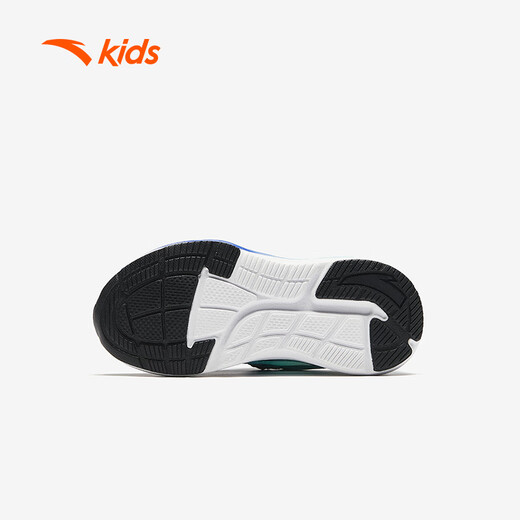 Anta-Kinder-Turnschuhe Mädchenschuhe Frühlingsknöpfe bequeme Mesh Spleißen Lingyun Laufschuhe [Jungen] Schwarz/Weiß/Blau/Grün 9903-2 25