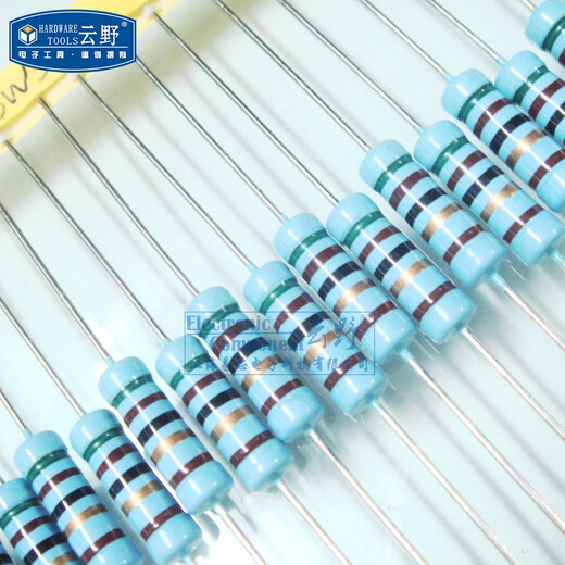 Yunye 3W color ring resistor metal film resistor 3W 51R accuracy 1% 50 pieces
