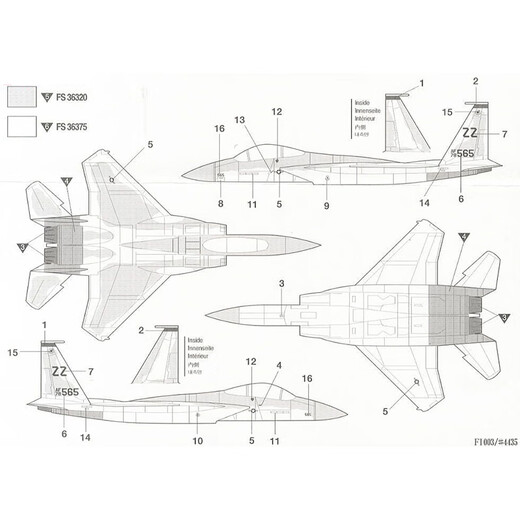 
ACADEMY American Aircraft Bombing Fighter Assembly Army Simulation Ornament Gift Import Model 1/144 McDonald F-15 Eagle Fighter 12609