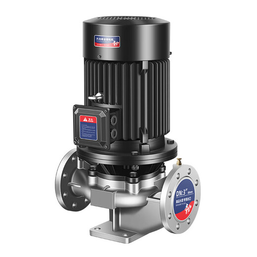 
Lishi 304 stainless steel vertical pipe centrifugal pump 380v horizontal acid and alkali corrosion resistance high temperature 316L cycle booster Black vertical 100-160A-11304 stainless steel