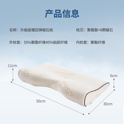 Dr. Sleep (AiSleep) Magnet Adult Cervical Pillow Memory Foam Pillow Pillow Core Sleep Low Pillow Short Protective Sleep Pillow Neck Pillow