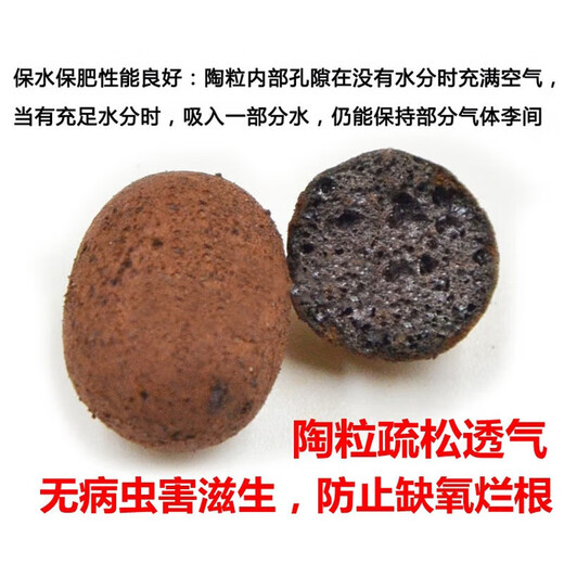 Must-use for potted plants. Ceramic bottom hydroponic flower pots for growing flowers. Increase ventilation and water permeability to adjust temperature. Medium size 10L 1 bag