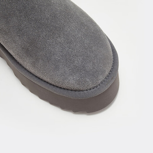 Teenie Weenie Bear Women's Shoes Simple Casual Fashion Snow Boots Women's Spring Fur Integrated Maillard Women's Grey 38