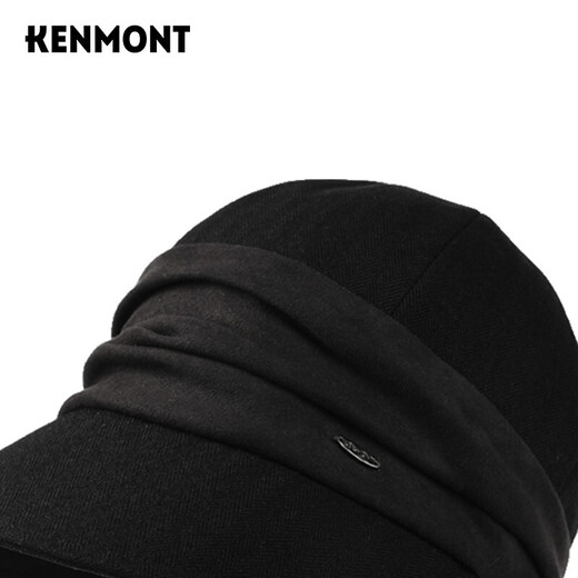 Kenmont sweet solid color all-match woolen beret face-showing little girl autumn and winter style round face duck tongue beret cap km-5186
