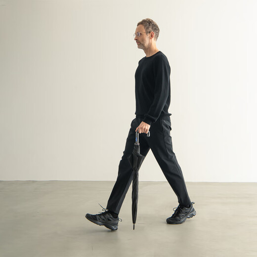 CARE OF LORD Artist Series Merino High Weight Cotton Wool Men's Autumn and Winter Round Neck Pullover Sweater 5608 Black 2XL