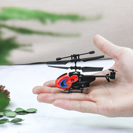 DWI [Fingertip] Helikopter Mini Flugzeug Fernbedienungsflugzeug kleine UAV Micro Kinderspielzeug -Grundschüler, 7 Minuten Akkulaufzeit, 3,5 Pässe, Fingerspitzenflieger weiß, Standardpaket + Zubehörpaket