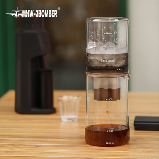 MHW-3BOMBER Bomber Baro Ice Drip Pot Drip Cold Brew Coffee Pot Cold Brew Cup Cold Water Kettle Cold Brew Pot Coffee Cold Brew Cup Drip Extraction Baro Ice Drip Pot-600ml