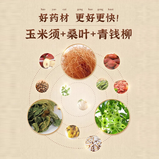 北京同仁堂玉米须桑叶苦瓜茶青钱柳降茶官方正品可搭配压血高糖高脂高 3盒【基础装】