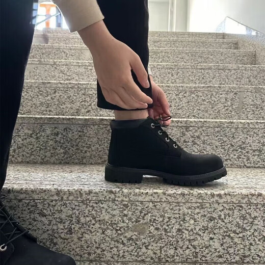 添柏岚（Timberland）经典踢不烂大黄靴休闲增高男女鞋中帮户外真牛皮防水工装马丁靴潮 黄色中帮(偏大一码) 40