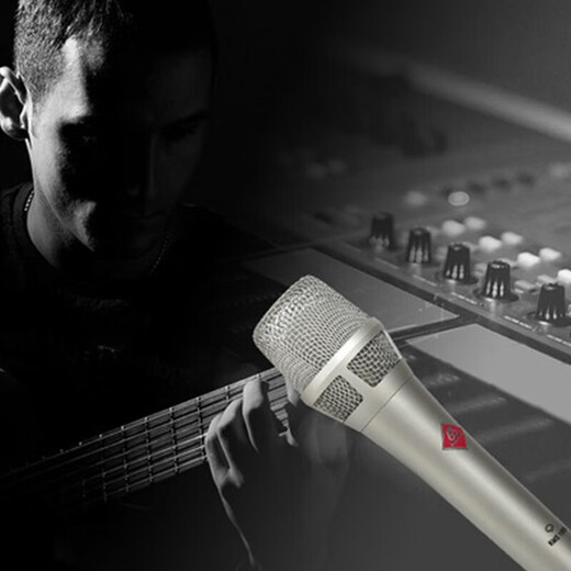 BABYBOTTLE66 condenser microphone 105 E300 U87 U87PRO 314 microphone recording singing mobile phone computer live broadcast large diaphragm condenser microphone sound card set professional equipment Babybottle KMS105 silver