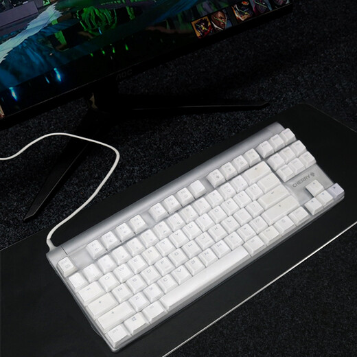 Shengpai Couverture complète Cherry (Cherry) MX Board 8.0 G80-3888 3880 Film de protection du clavier mécanique 87 Cherry 8.0 Silicone transparente
