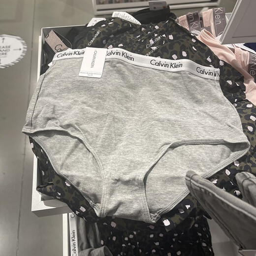 Calvin KleinCK女士纯色饰边modern高腰弹力棉三角裤内裤单条 1条 2#黑色高腰3892G-001 不支 S