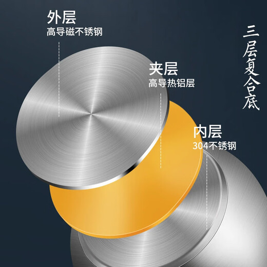 Olodo kettle, gas chime kettle, gas stove, induction cooker, universal cooking kettle, thickened 304 stainless steel large kettle, one-piece thickened kettle body, composite bottom 4L