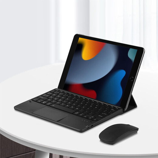 AJIUYU tablet Bluetooth keyboard is suitable for Xiaoxin Pad Plus/Pro/YOGA Pad horizontal and vertical support colorful backlight touch wireless keyboard Black [Bluetooth keyboard] horizontal and vertical support keyboard set audio and video bracket Lenovo tablet Lenovo Qitian K11 Pro [TB-J607F/Z]