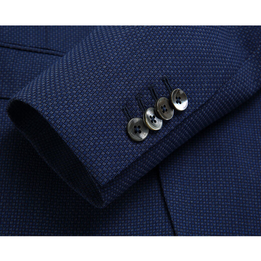 Jijia tissu italien reda laine pure 110s Blazer décontracté Business Formal Casual Men's Suit Blue Plaid 185 / 52A