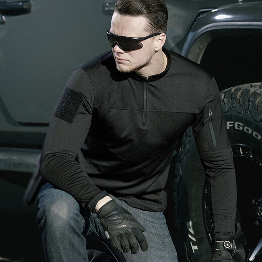 Longya Zhang Yi's same model, the second generation Longya Defender lightweight stand-up collar fleece sweater warm outdoor tactical jacket crocodile color M 175/96A 133-156Jin Jin is equal to 0.5 kg