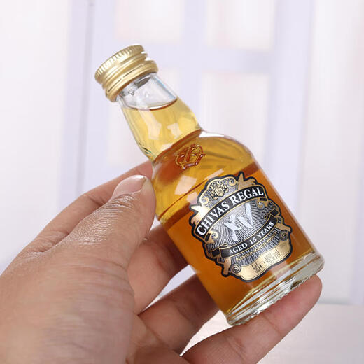 罗曼湖威士忌 伏特加小瓶酒版便利店调酒鸡尾酒 芝华士15年威士忌50ml*1瓶