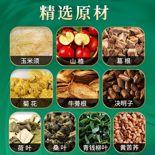 北京同仁堂青钱柳桑叶茶血糖高能喝的茶玉米须桑叶茶苦瓜干葛根养生茶 1盒