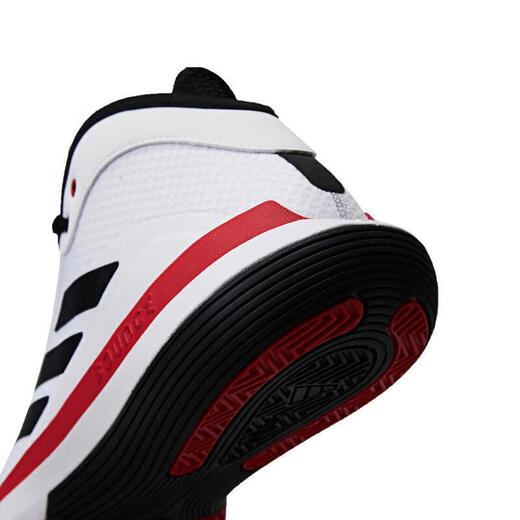 阿迪达斯 （adidas）男鞋夏季新款透气运动减震耐磨休闲实战训练篮球鞋 IE9277 白黑红 44