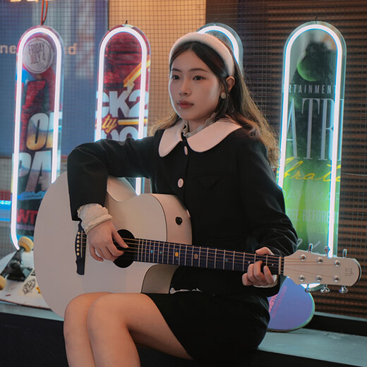 
Natasha Mercury Beginner Folk Guitar HPL White High-Precision Guitar [Guitar Intelligence Agency] Mercury丨41-inch丨Mercury丨Original Sound Model