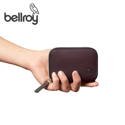 Bellroy Australia Folio Mini Spring Neue Brieftasche Reisependlerkarte Funktionaler Brieftasche Aufbewahrungstasche Clutch Merlot Brown