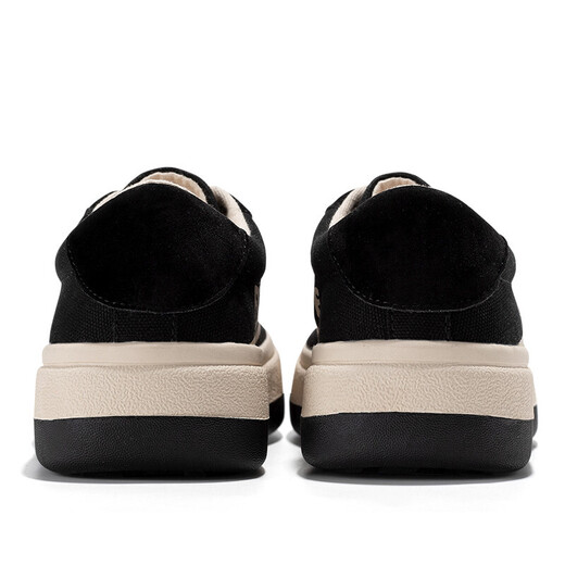 飞跃 Feiyue 面包帆布鞋女春秋潮流街拍休闲百搭板鞋FXY343N 黑色 36