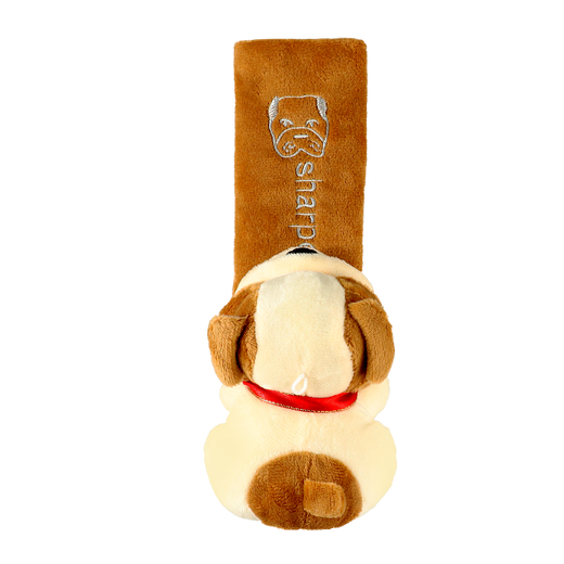 LIOLIECY Funda para cinturón de seguridad de coche, protección infantil personalizada, creativa, antiestrangulamiento, suave, cuatro estaciones, un par de osos beige extendidos