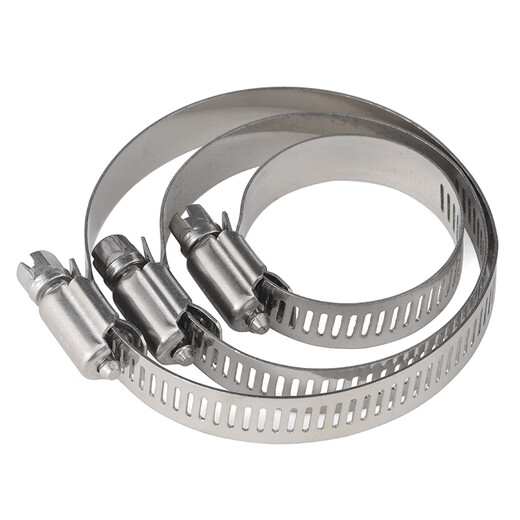Jinggong (JINGGONG) 304 stainless steel pipe clamp hose clamp water pipe clamp fixed pipe clamp pipe clamp buckle cable fixed clamp inner diameter 8-12 width 8 thickness 0.6 10 pieces