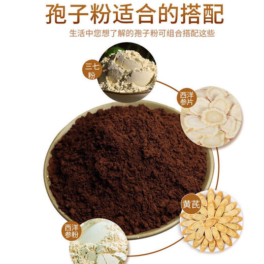 Eryabei Ganoderma lucidum Sporenpulver, Toudao Breakwall Ganoderma lucidum Pulver, Sporenpulver, Ganoderma lucidum sporenpulver [250 g]