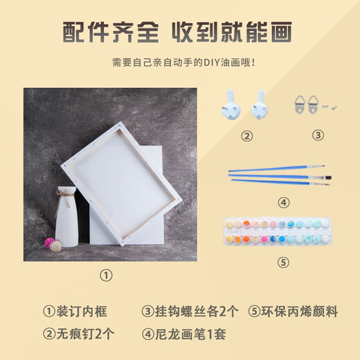 Wohlhabender chinesischer Glaube an rotes digitales Ölgemälde DIY Nationalfeiertag handbemalte Malerei Füllung Acrylmalerei Aquarellmalerei D9276 Chinesische Traumölmalset + Massivholz Rahmen + 40*40