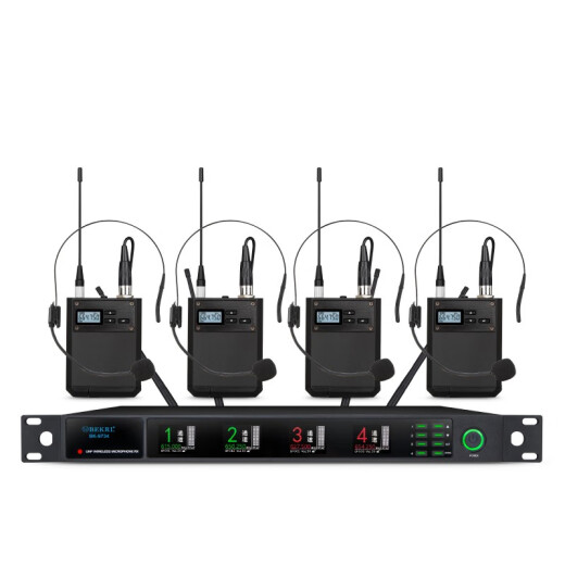 Bekrl Beca sans fil un à deux microphones BK-9734 BK-9734 Clip à quatre cols un à tour