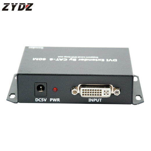 Zhiyong DVI Extender 60 Meter einzelnes Netzwerkkabel zu RJ45 Netzwerksender 1080p HD unterstützt Computer-Videorecorder Video verlustfreie Übertragung durch Signalübertragungspaar DVI Netzwerksenderpaar