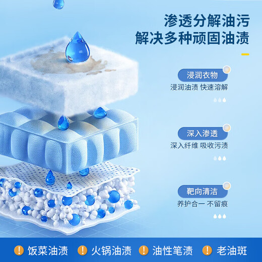 SnowDream Japan's oil-stained clothes removal 245ml*2 oil-removing detergent removes oil King's powerful decontamination artifact