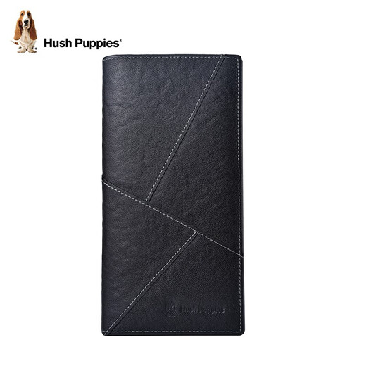 
Hush Puppies men's wallet top layer cowhide fashion stitching wallet multi-card multi-function wallet birthday gift for husband HC-1471756W-577 thin