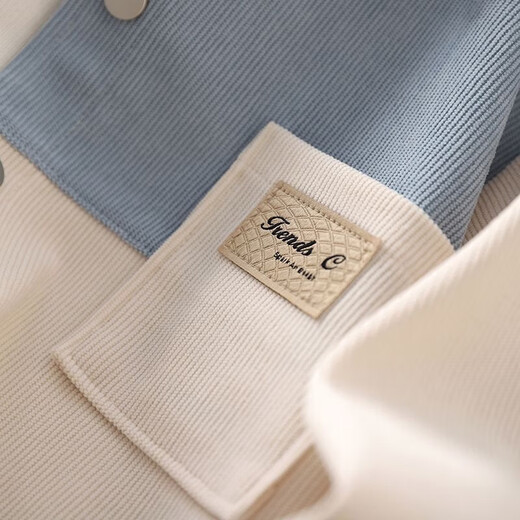 Boys' long-sleeved shirts, children's spring and autumn thin jackets, fashionable 2025 new casual boys' autumn clothes, off-white (small fish scale composite white true super 380g) 110 (recommended 30-40Jin Jin equals 0.5kg))